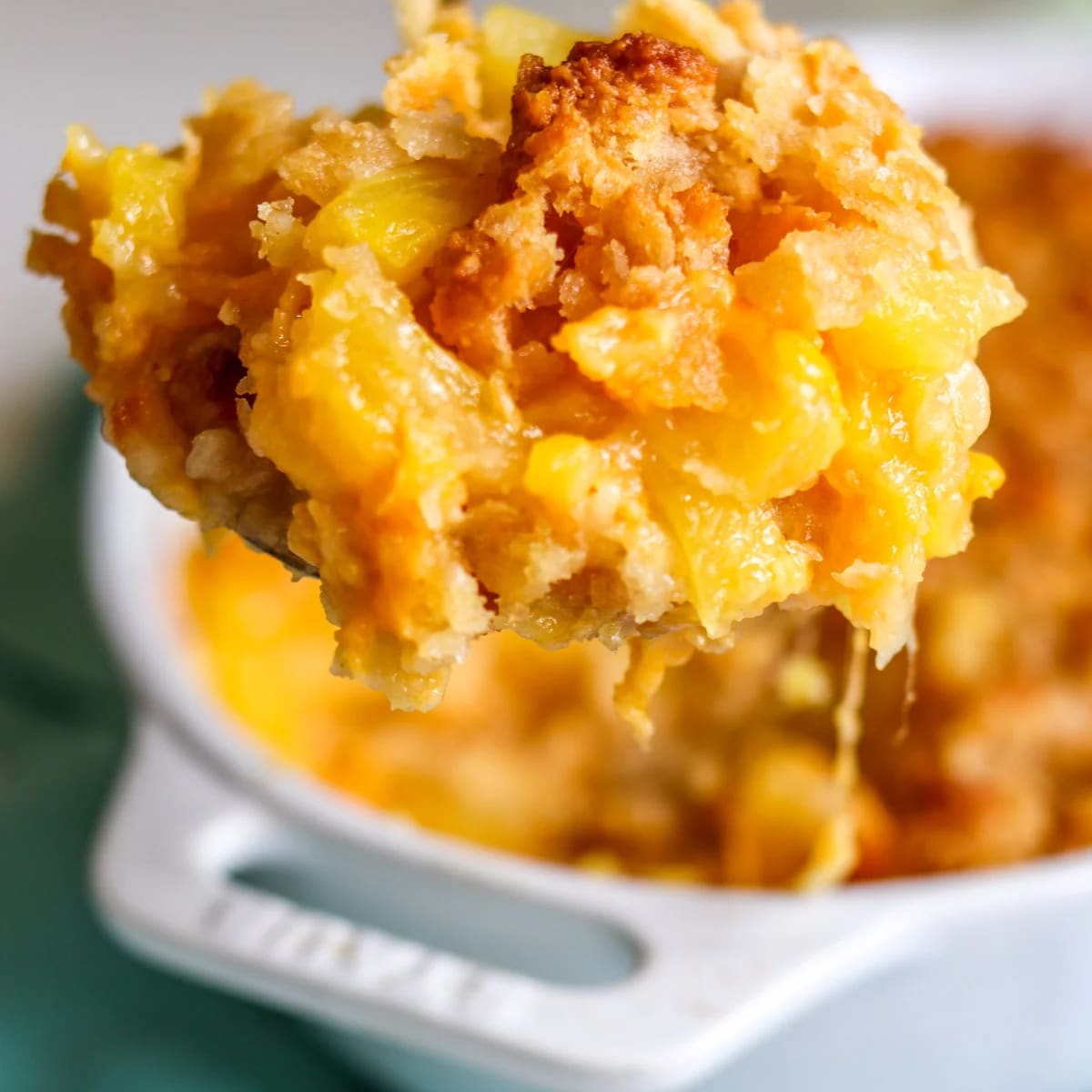 Easy Cheesy Southern Pineapple Casserole Recipe