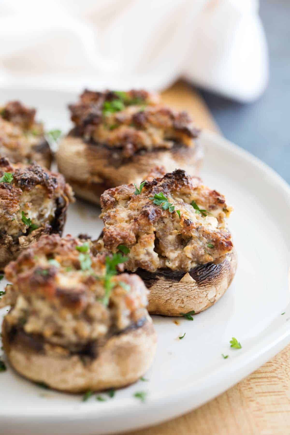 Sausage Stuffed Mushrooms
