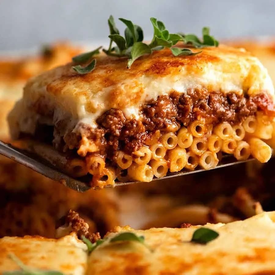 Pastitsio (Simplified Greek Baked Pasta)
