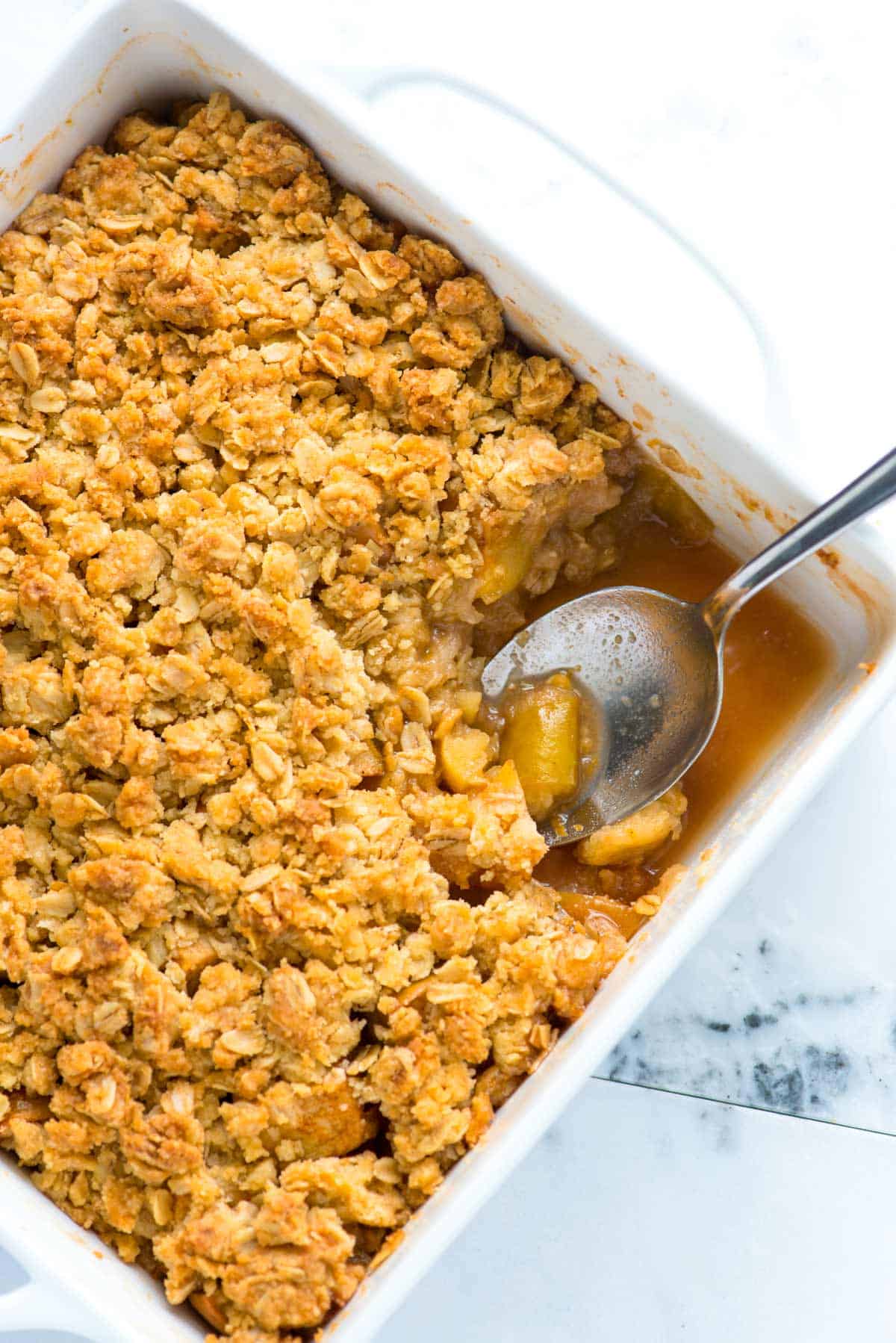 Healthy Apple Crumble with Oat Topping