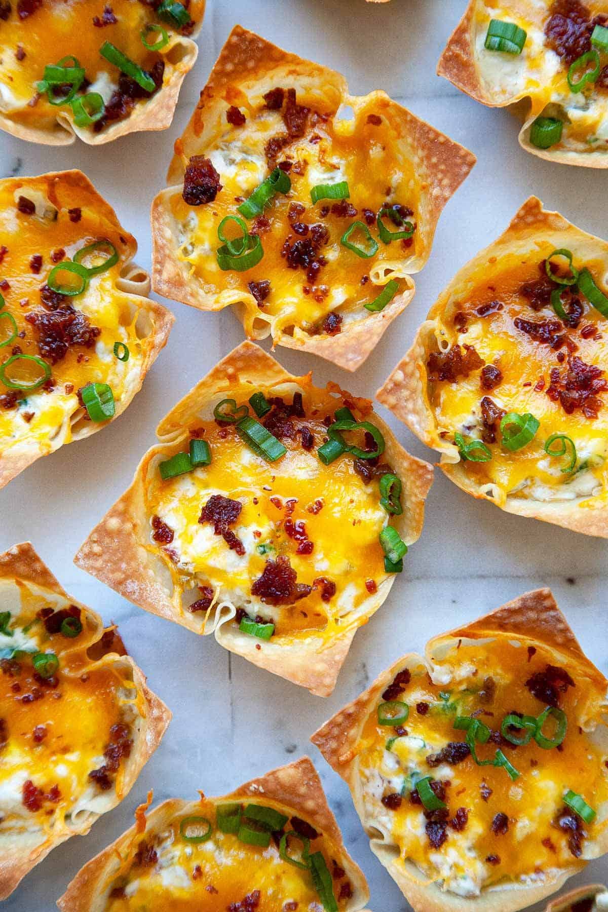 Jalapeño Popper Wonton Cups