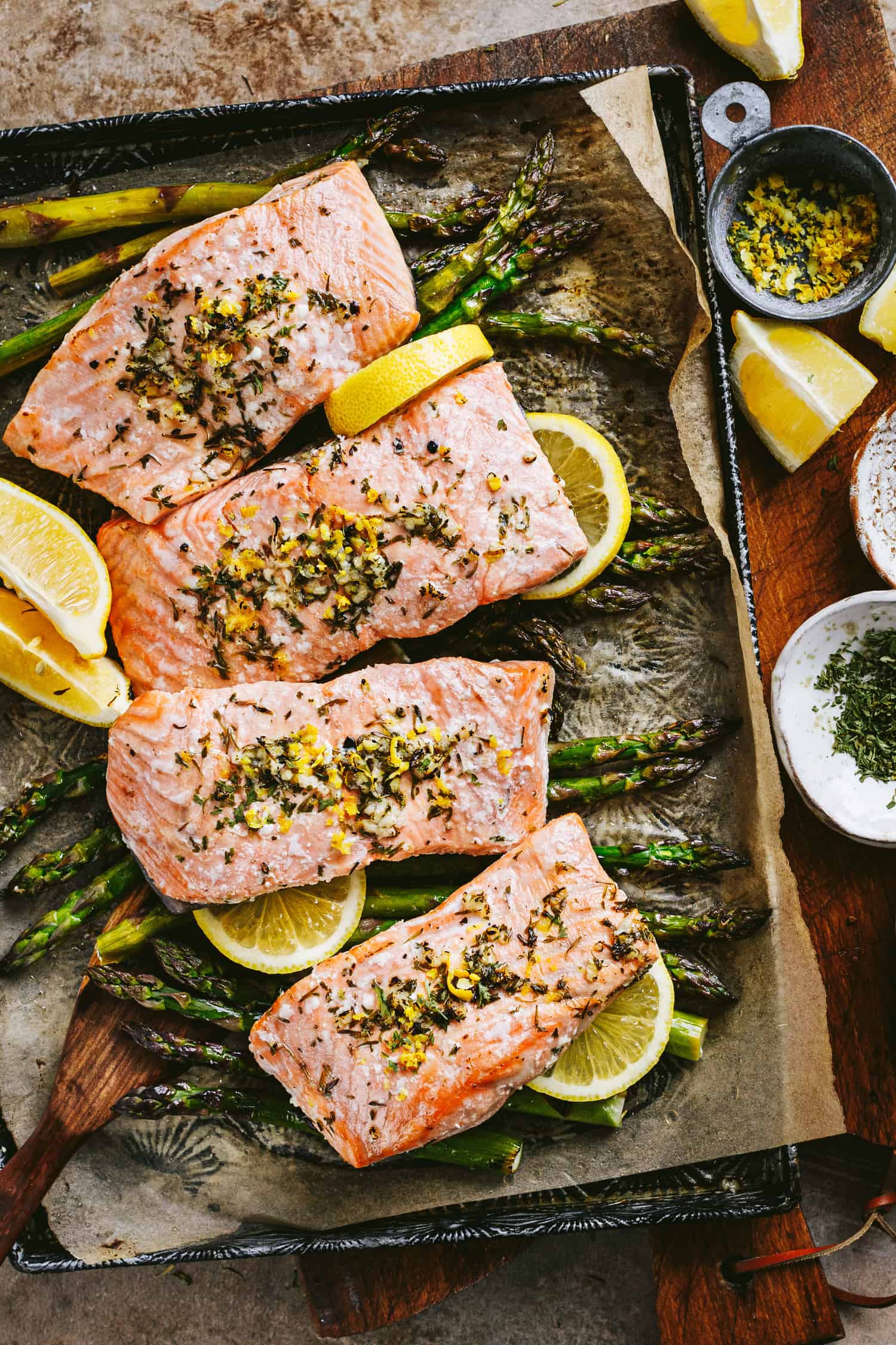 Sheet Pan Lemon-Herb Salmon with Asparagus