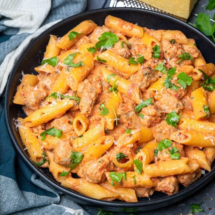 Creamy Tomato Pasta with Sausage