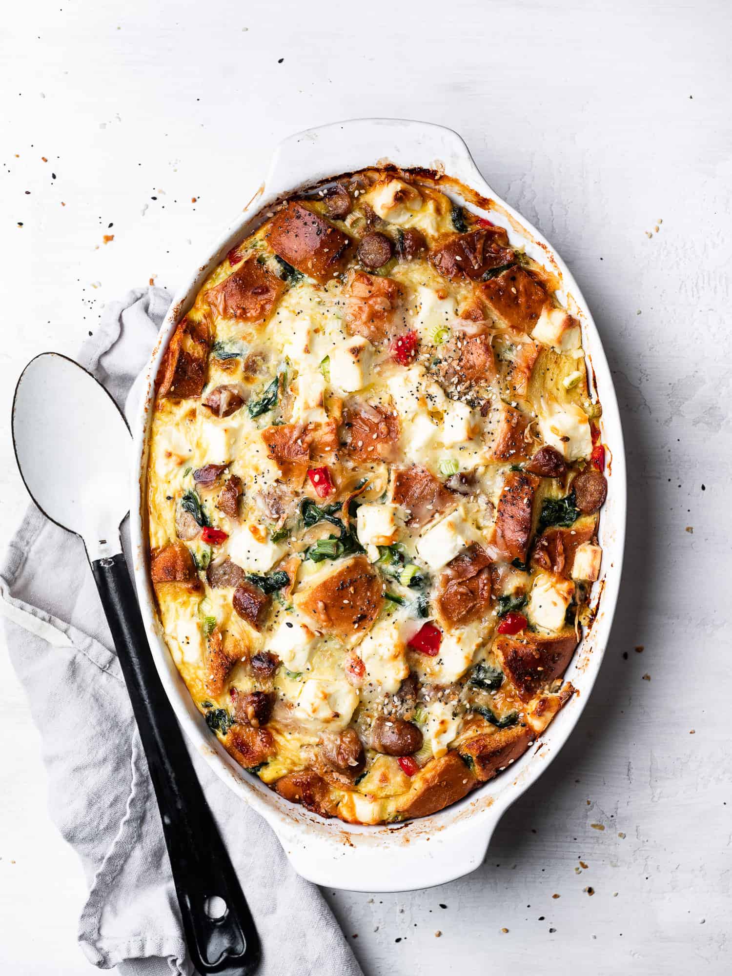 Everything Bagel Breakfast Casserole