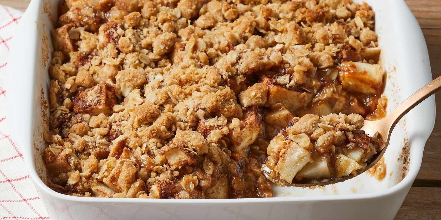 Healthy Apple Crumble with Oat Topping