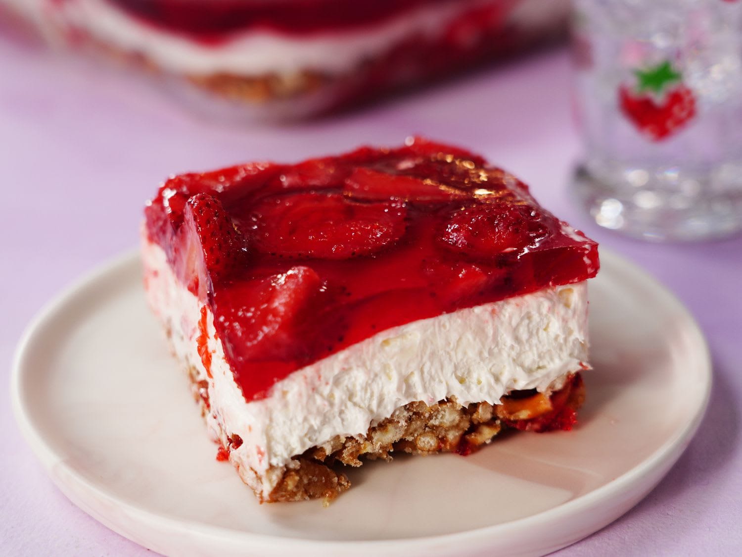 Strawberry Pretzel Salad (no Cool Whip or Jello)