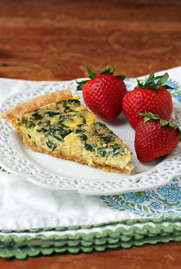 Spinach and Feta Quiche