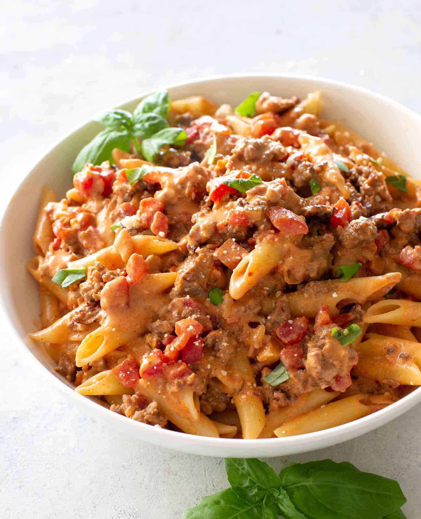 Creamy Tomato Pasta with Sausage