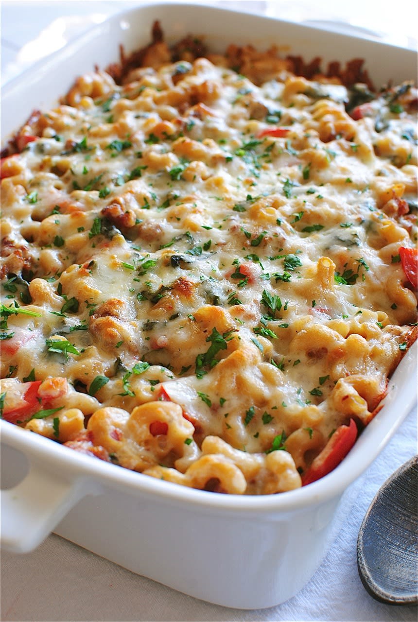 Italian Sausage and Kale Pasta Bake