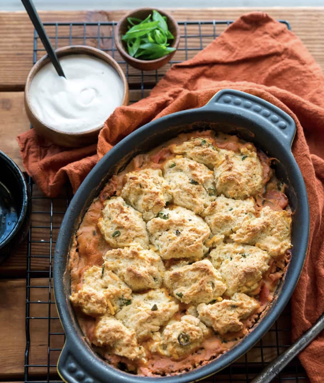 Savory Tomato Cobbler