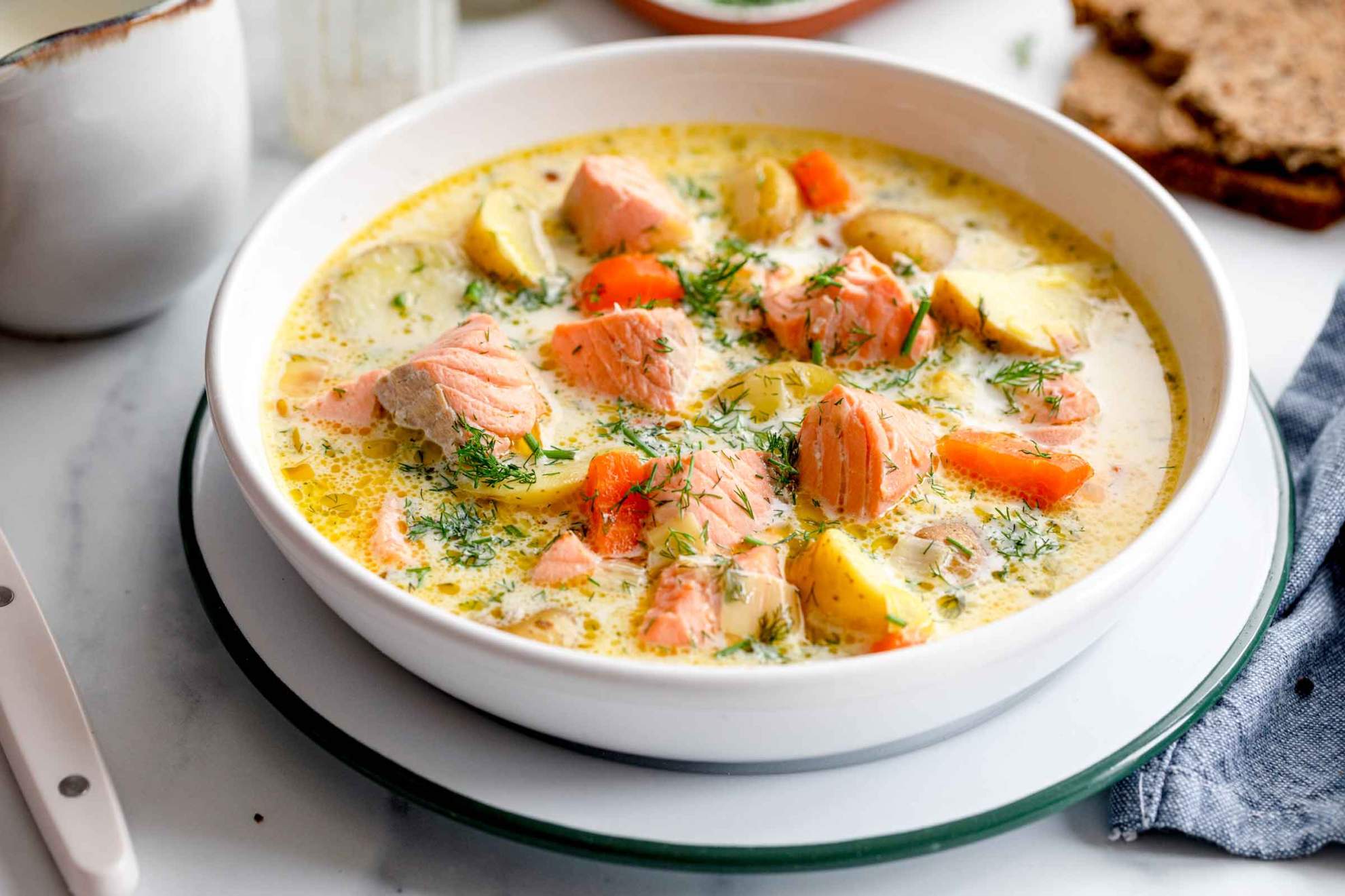 Finnish Salmon Soup (Lohikeitto)