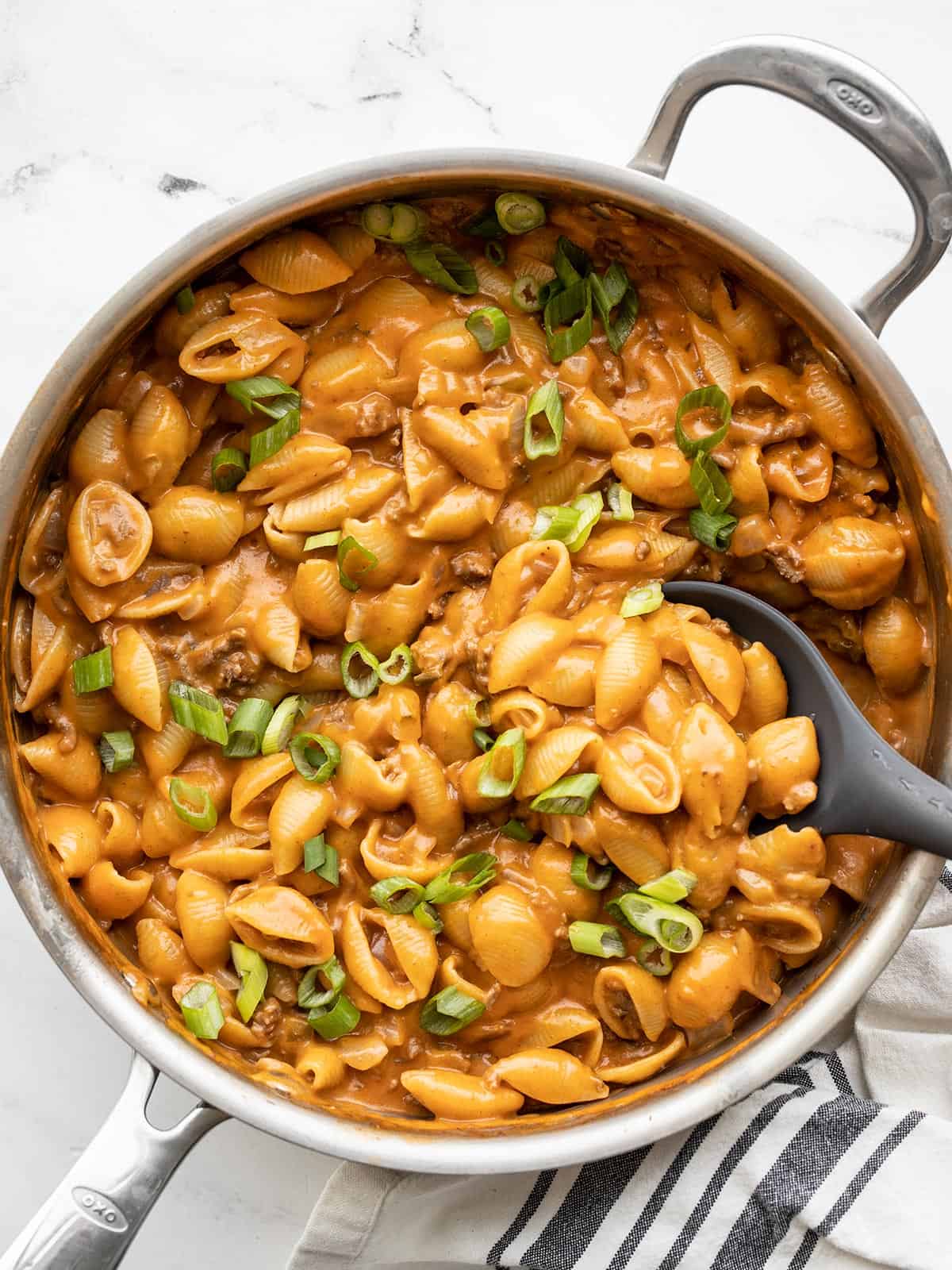 One-Pot Cheeseburger Pasta