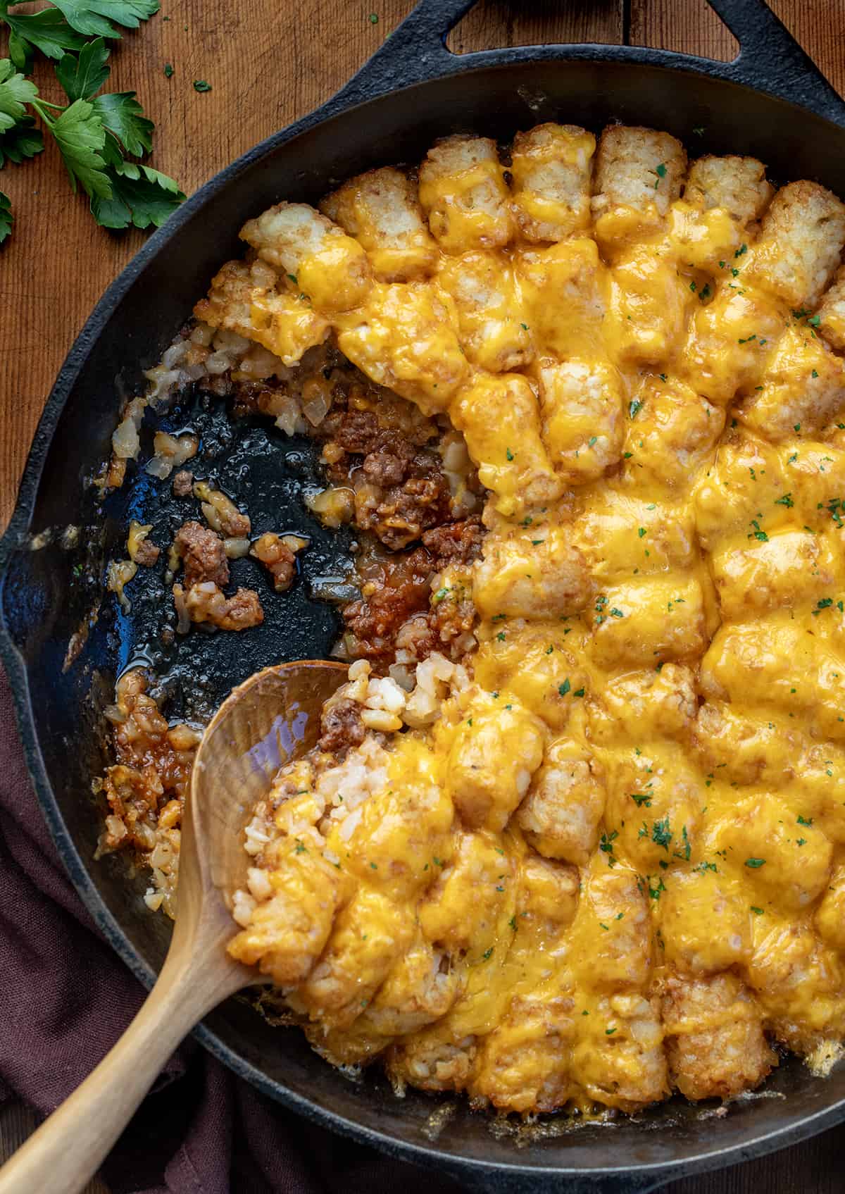 Sloppy Joe Tater Tot Casserole