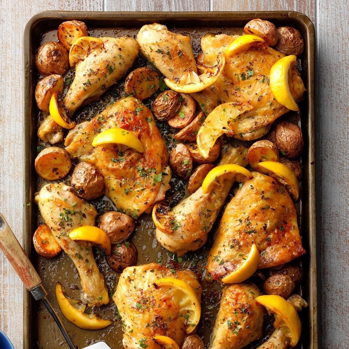 Sheet Pan Lemon Garlic Chicken
