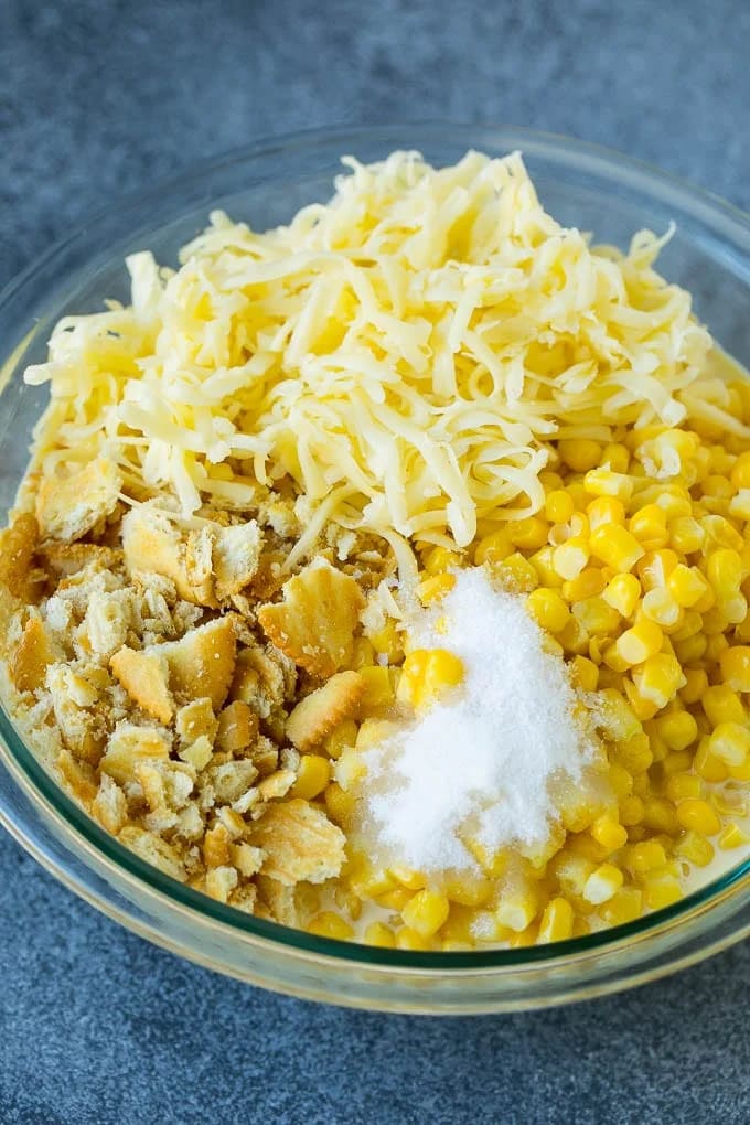 Cheesy Scalloped Corn Casserole