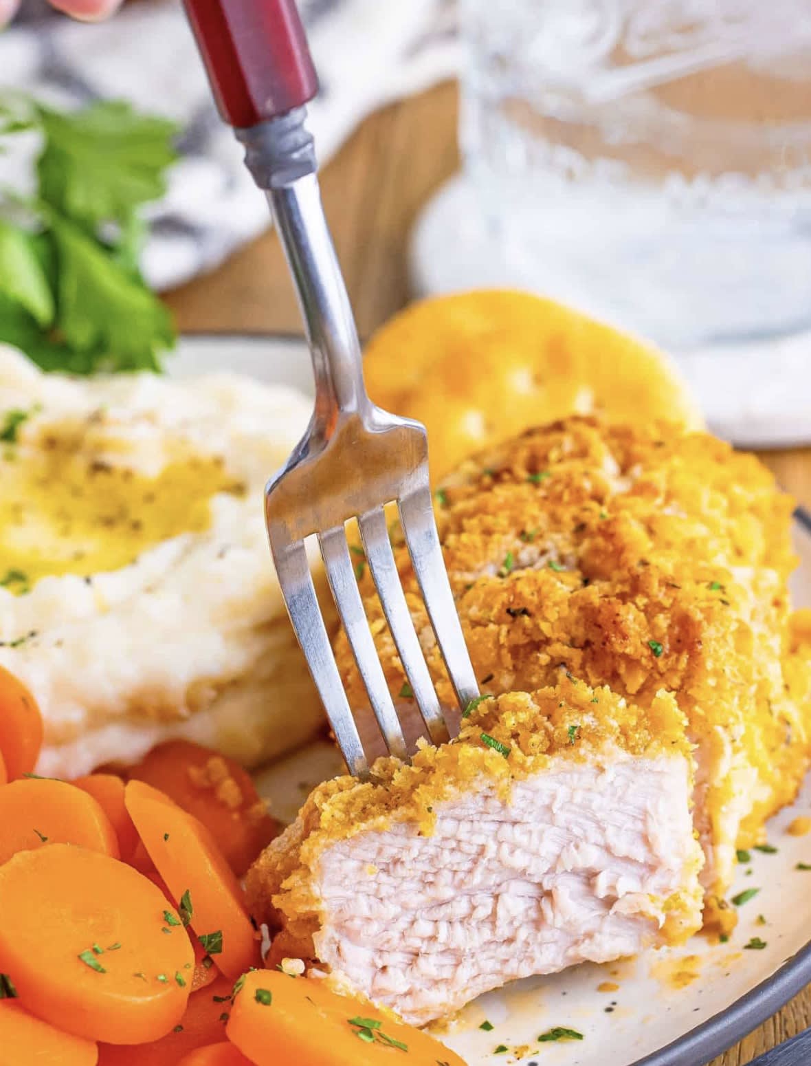 Ritz Cracker Pork Chops