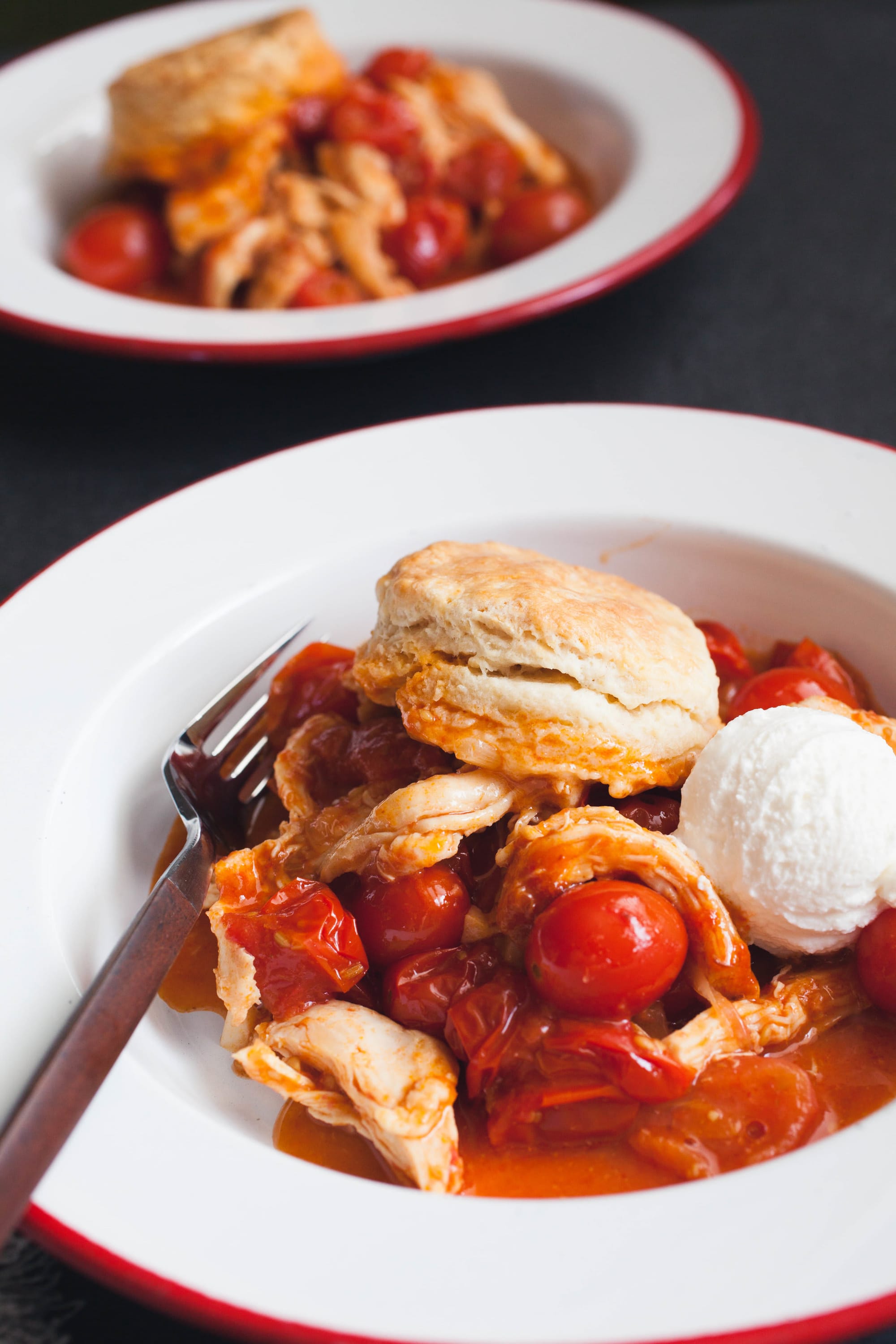 Savory Tomato Cobbler