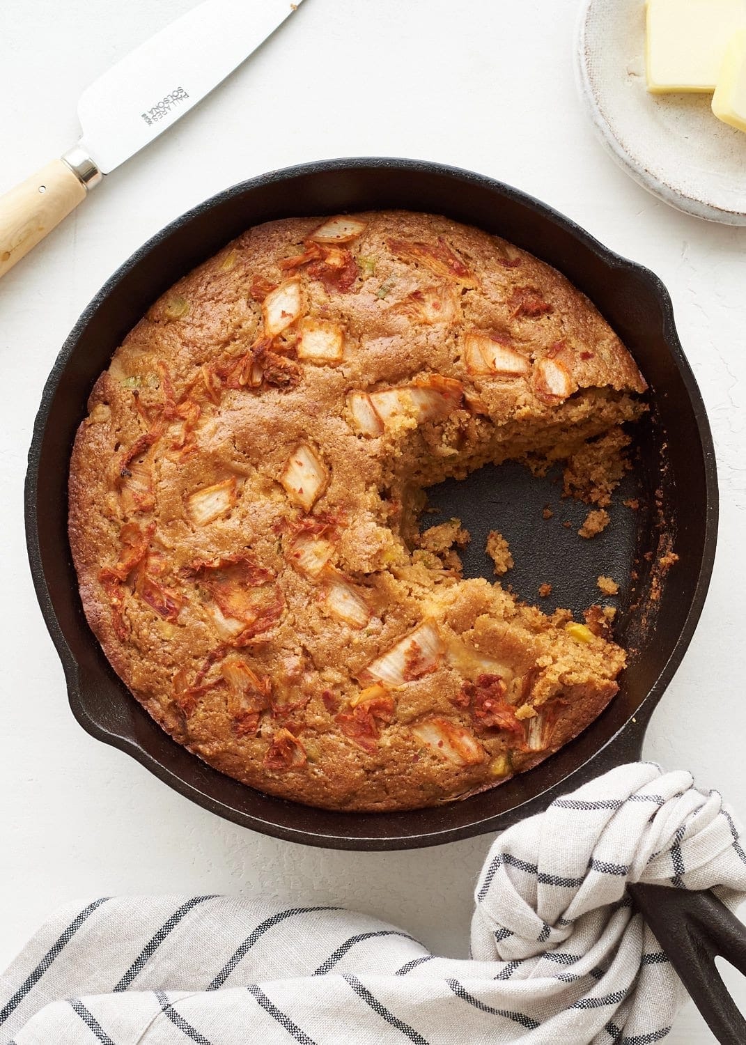 Kimchi Skillet Cornbread
