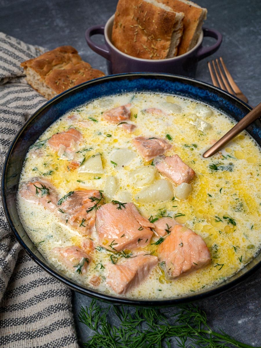 Finnish Salmon Soup (Lohikeitto)