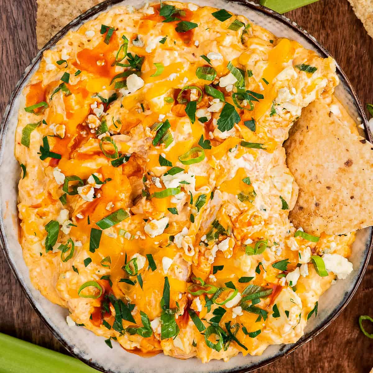 Crockpot Buffalo Chicken Dip