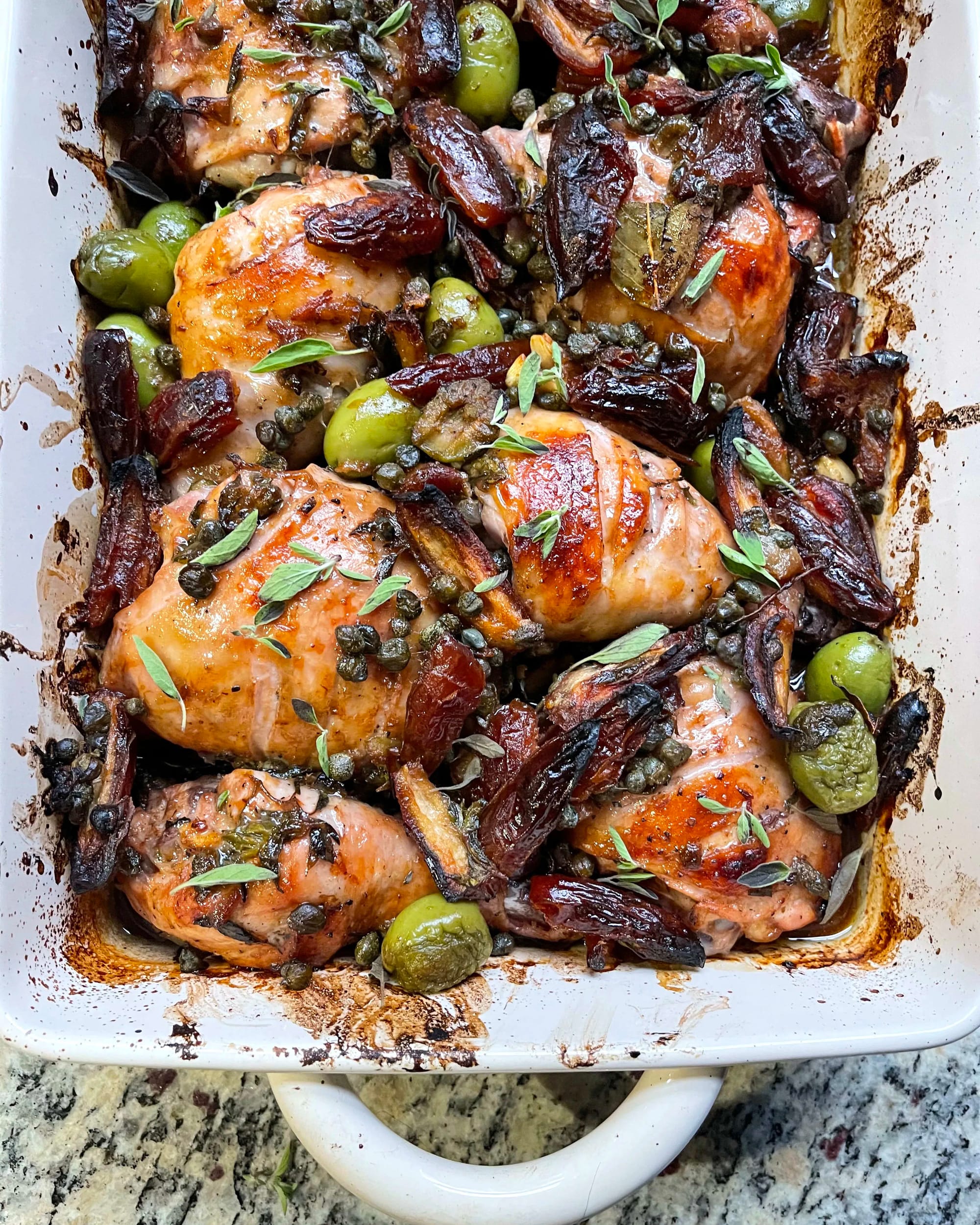 Chicken Marbella Bake