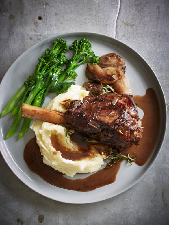 Lamb Shanks in Red Wine Sauce