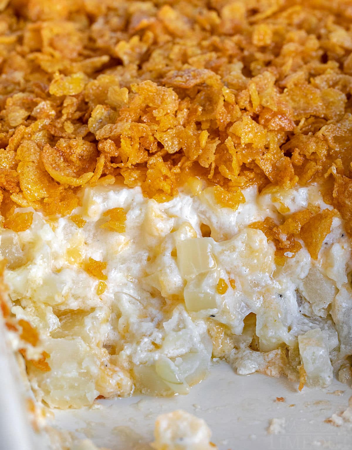 Funeral Potatoes with Cornflakes