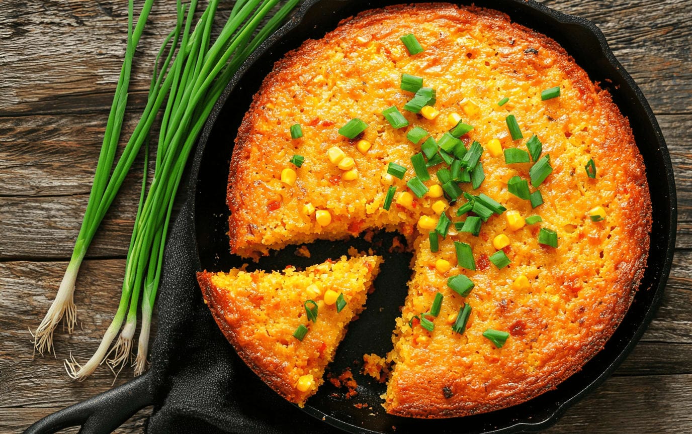 Kimchi Skillet Cornbread