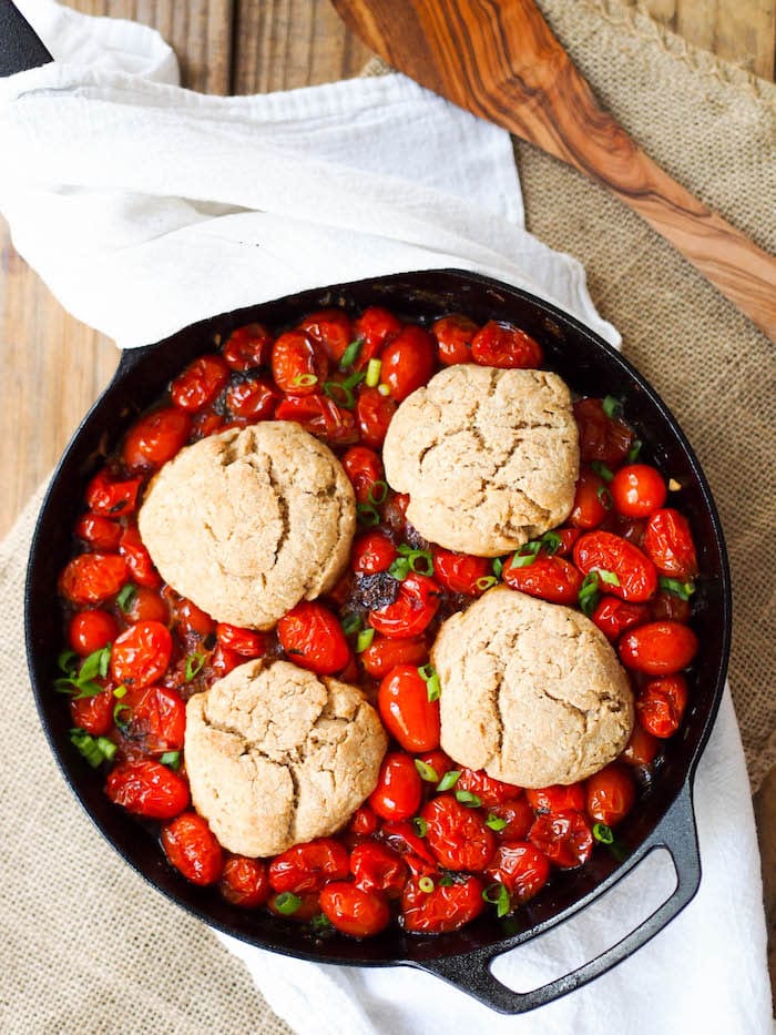Savory Tomato Cobbler