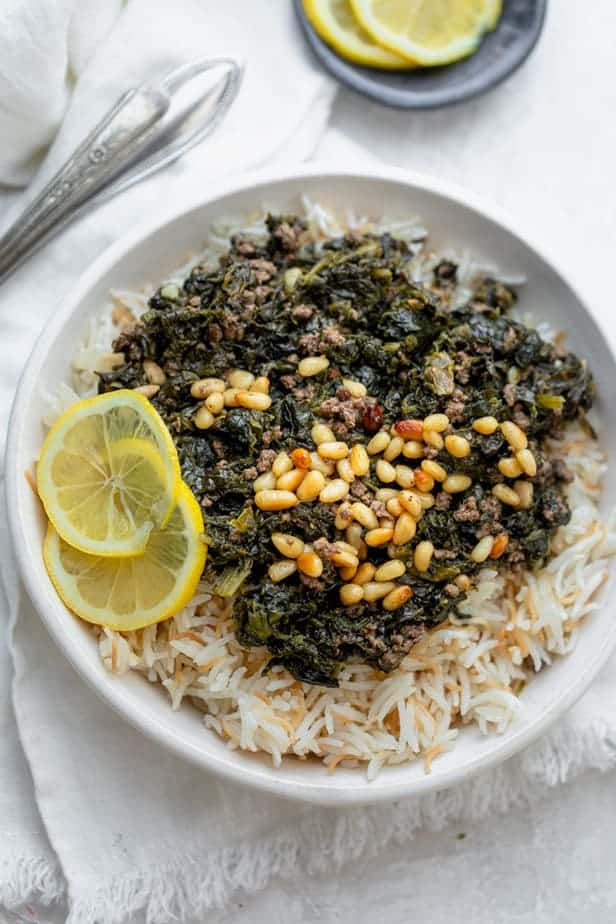 Lebanese Spinach Stew