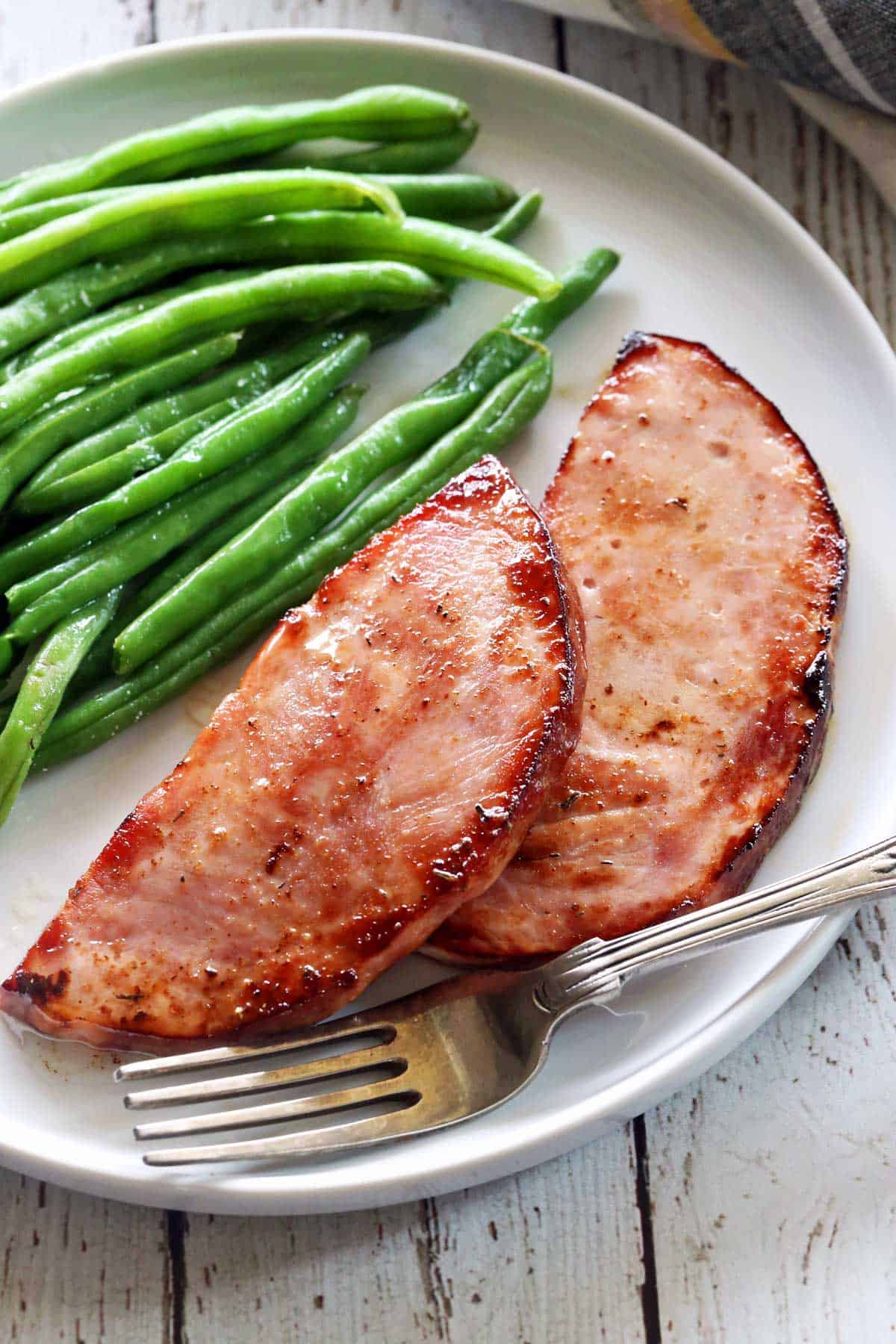 Easy Pan-Fried Ham Steak