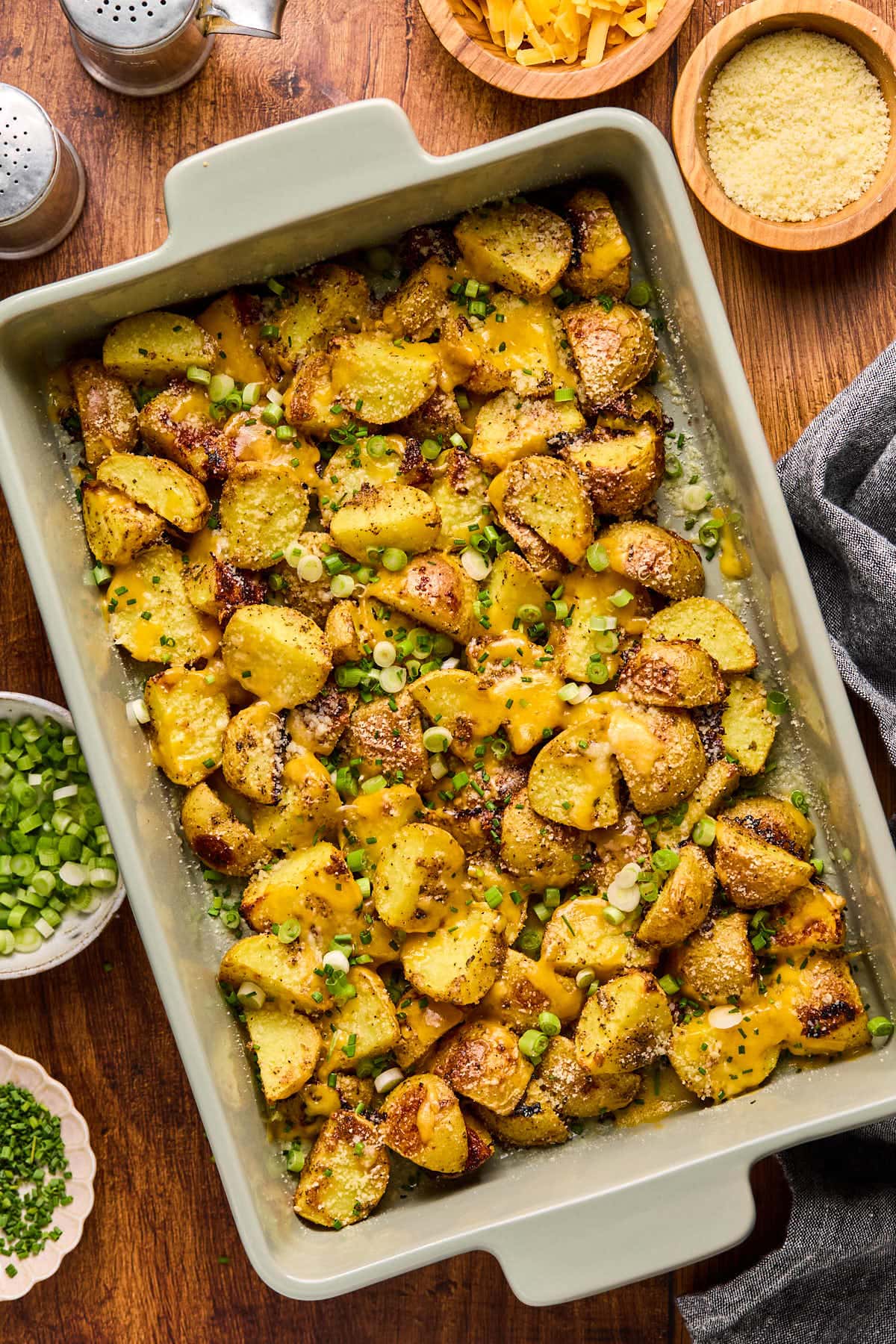 Sheet Pan Cheesy Ranch Potatoes