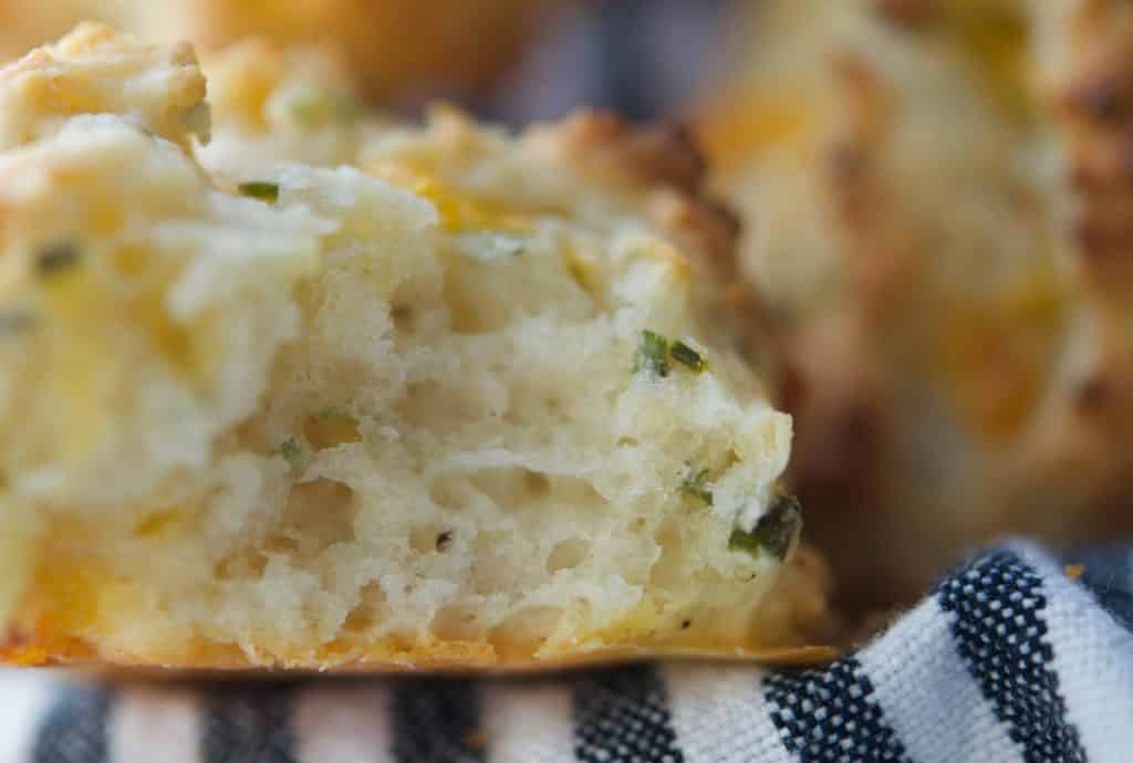 Sour Cream and Chive Drop Biscuits