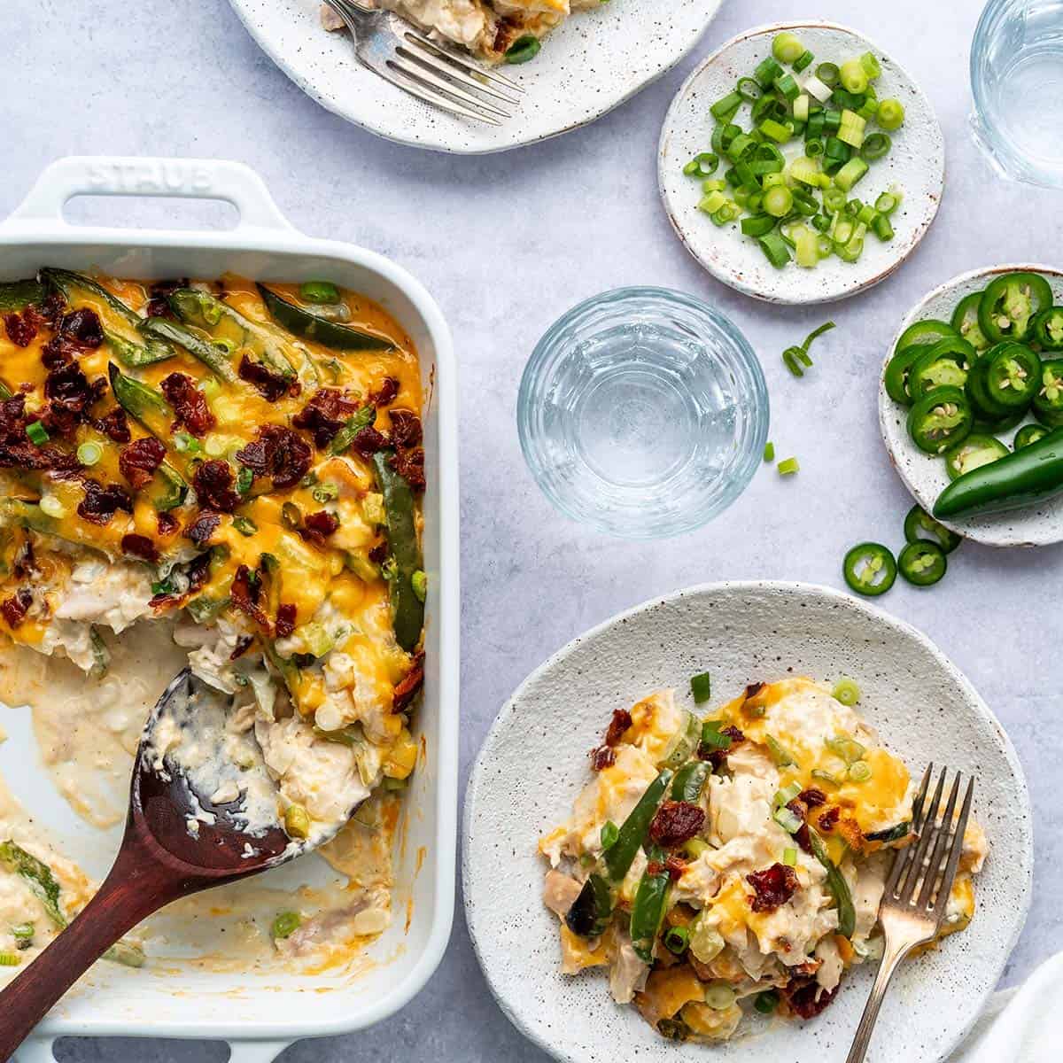 Jalapeño Popper Chicken Casserole