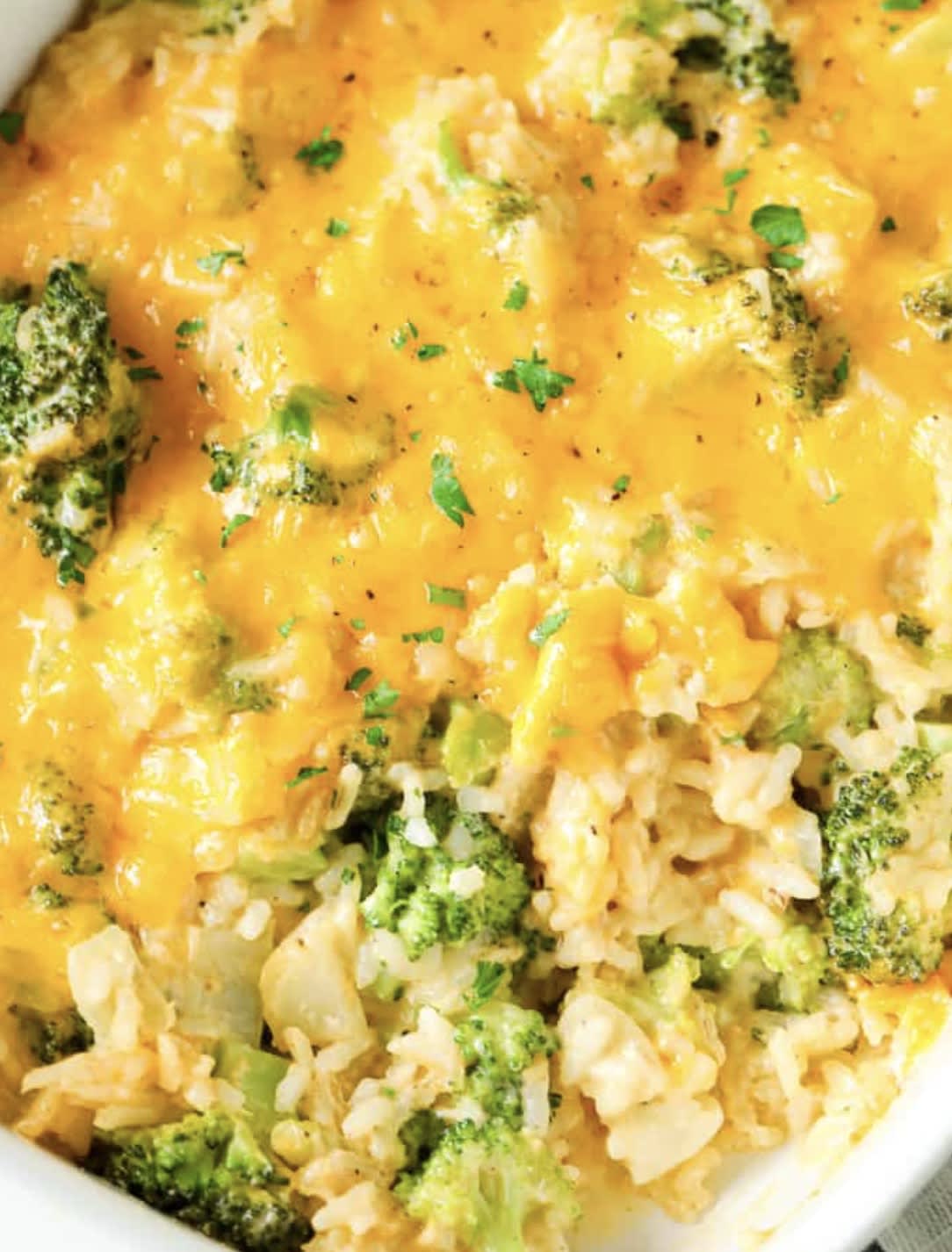 Cheesy Broccoli Rice Casserole