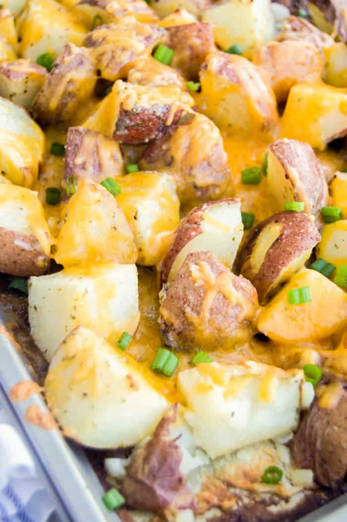 Sheet Pan Cheesy Ranch Potatoes
