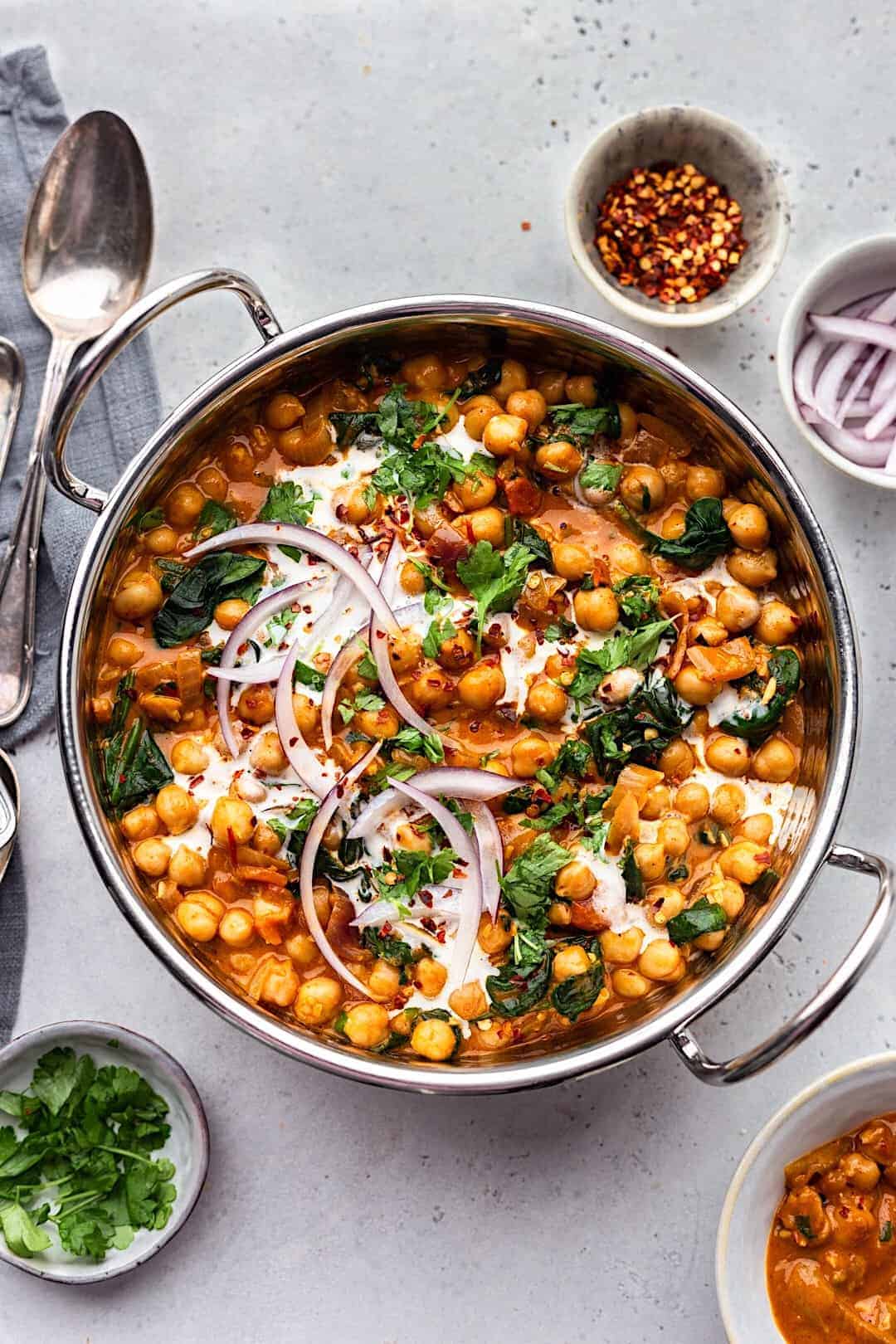 Chickpea and Spinach Curry