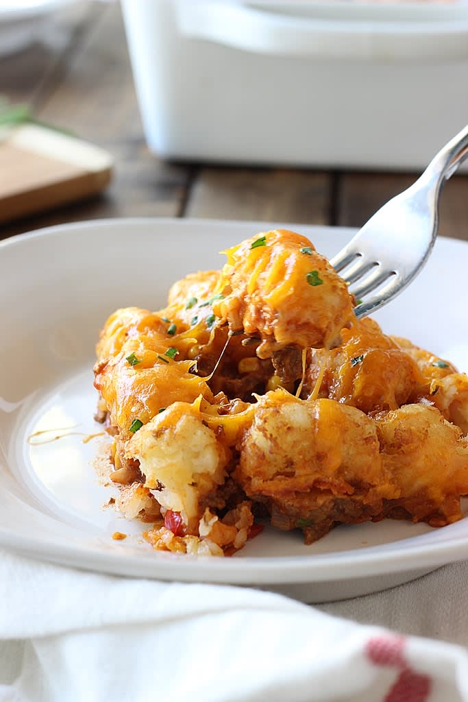 Sloppy Joe Tater Tot Casserole