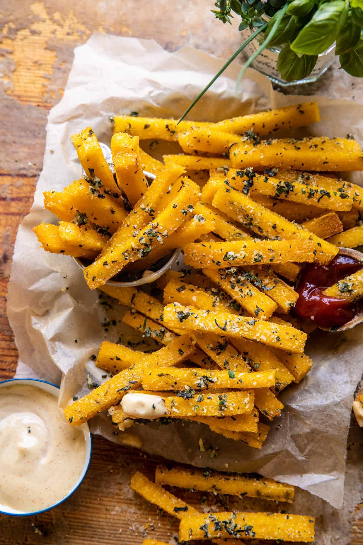Cheesy Polenta Fries