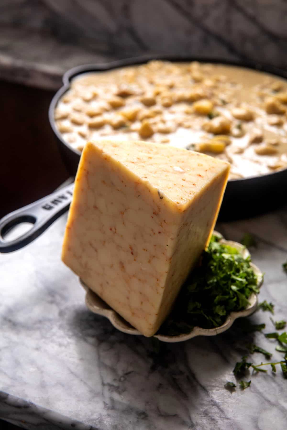 White Chicken Chili Mac and Cheese