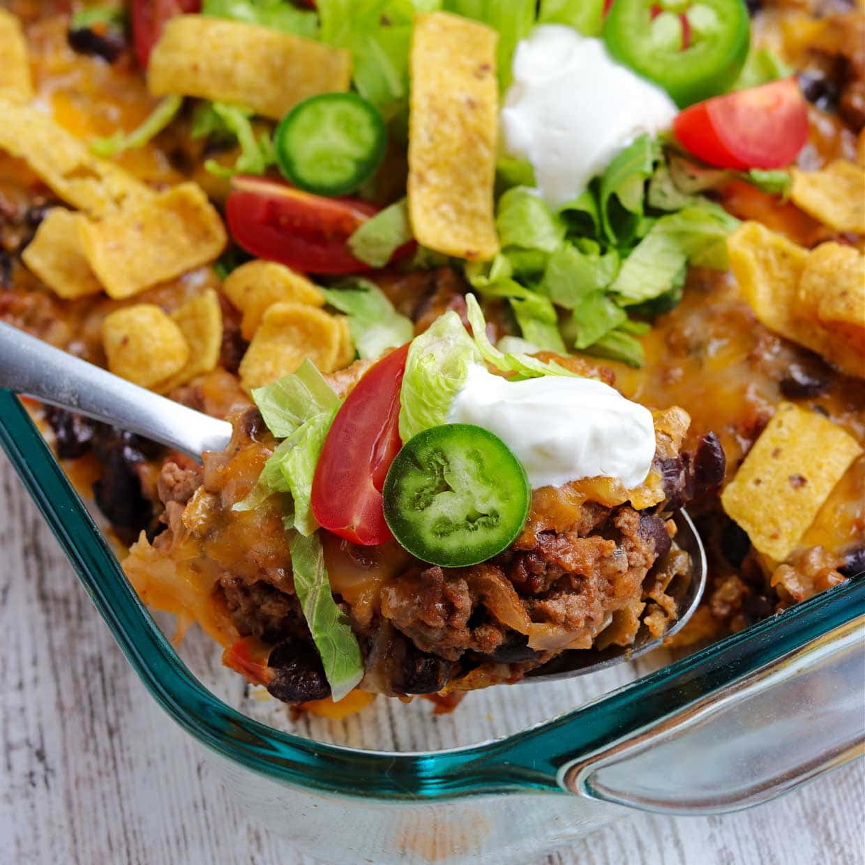 Walking Taco Casserole