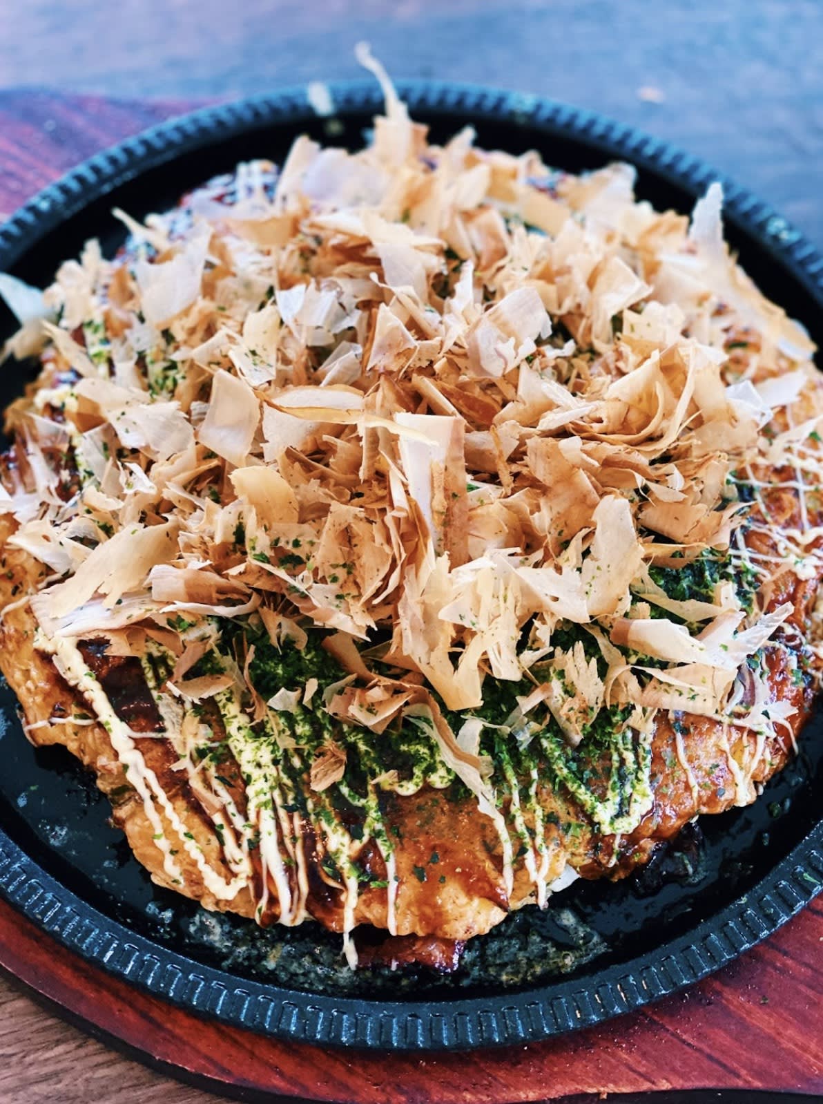 Crispy Cabbage Pancakes (Okonomiyaki)