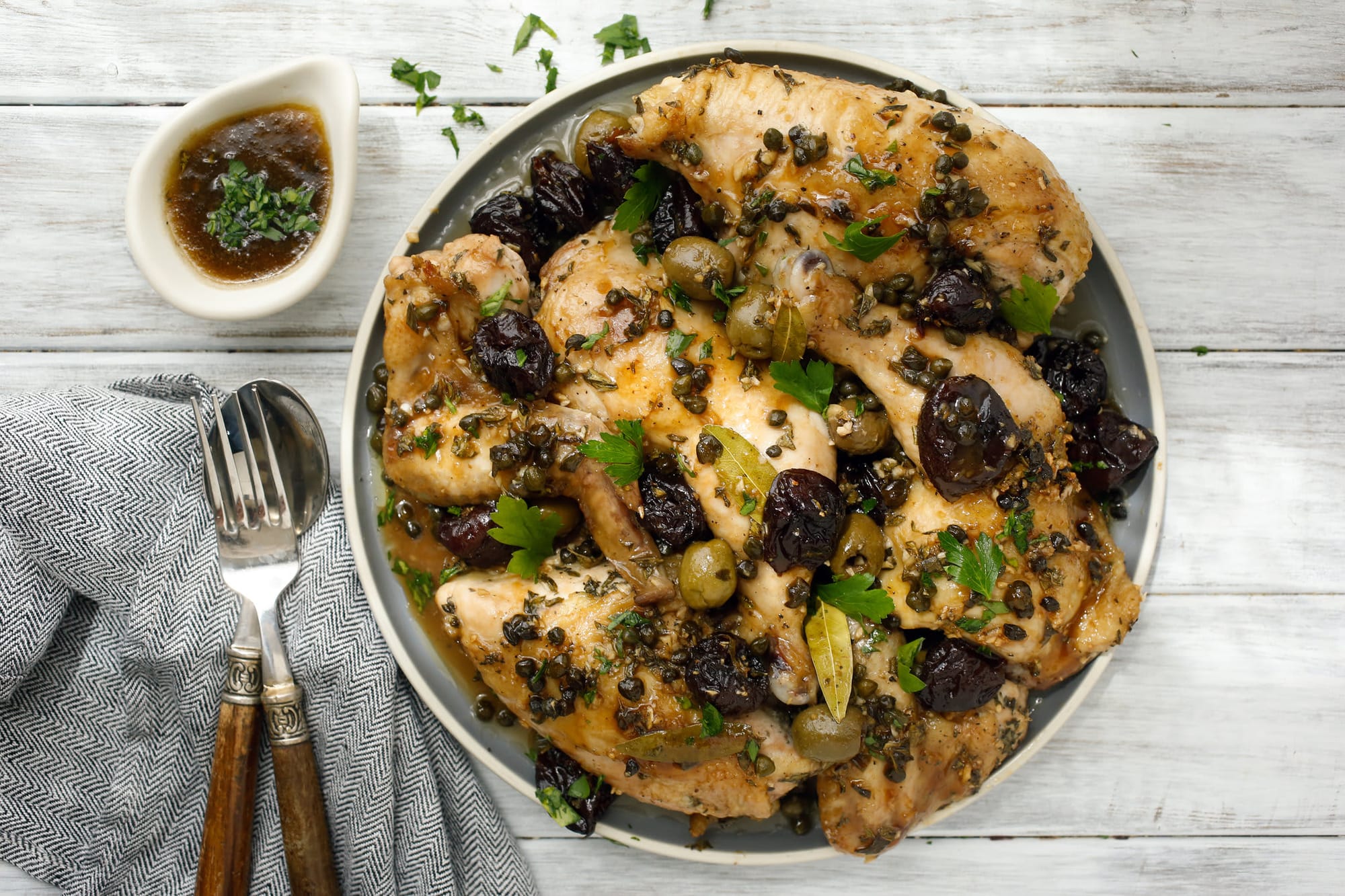 Chicken Marbella Bake