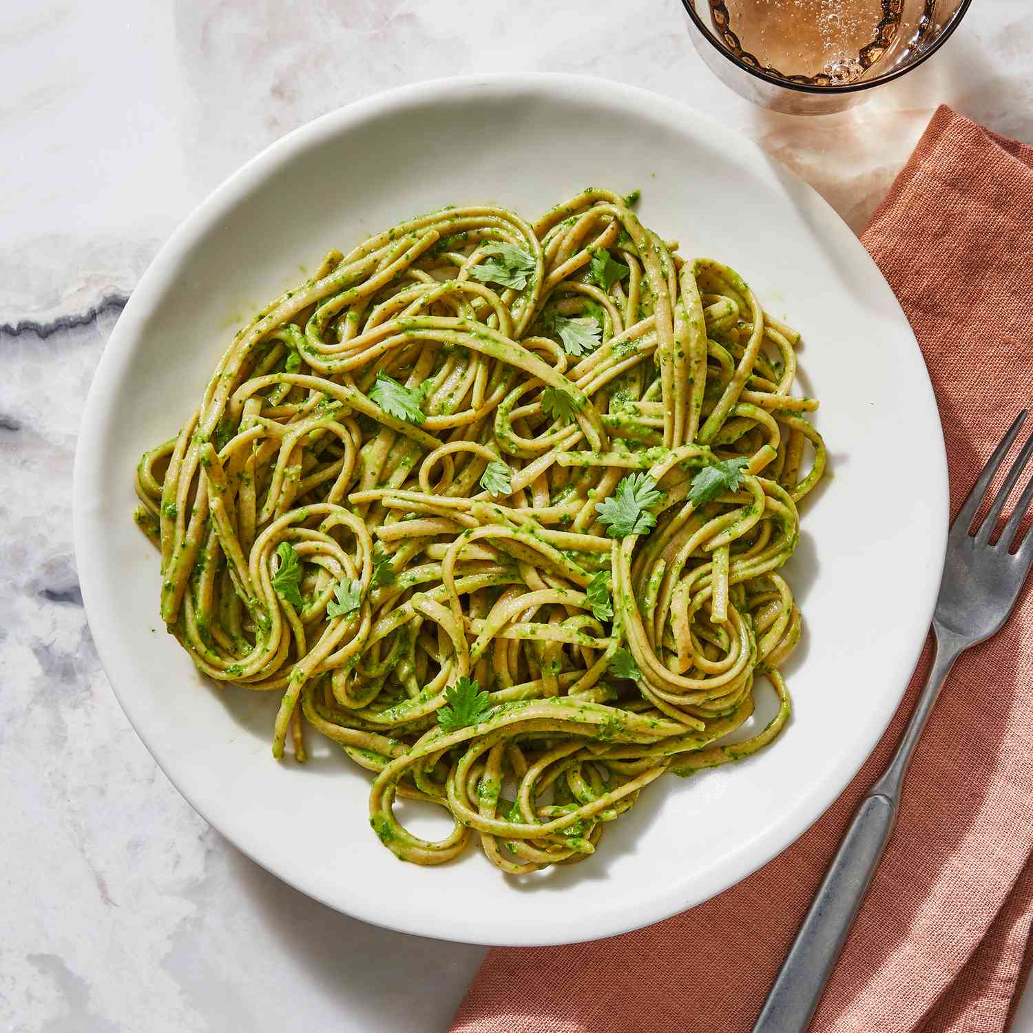 Creamy Avocado Spinach Pasta