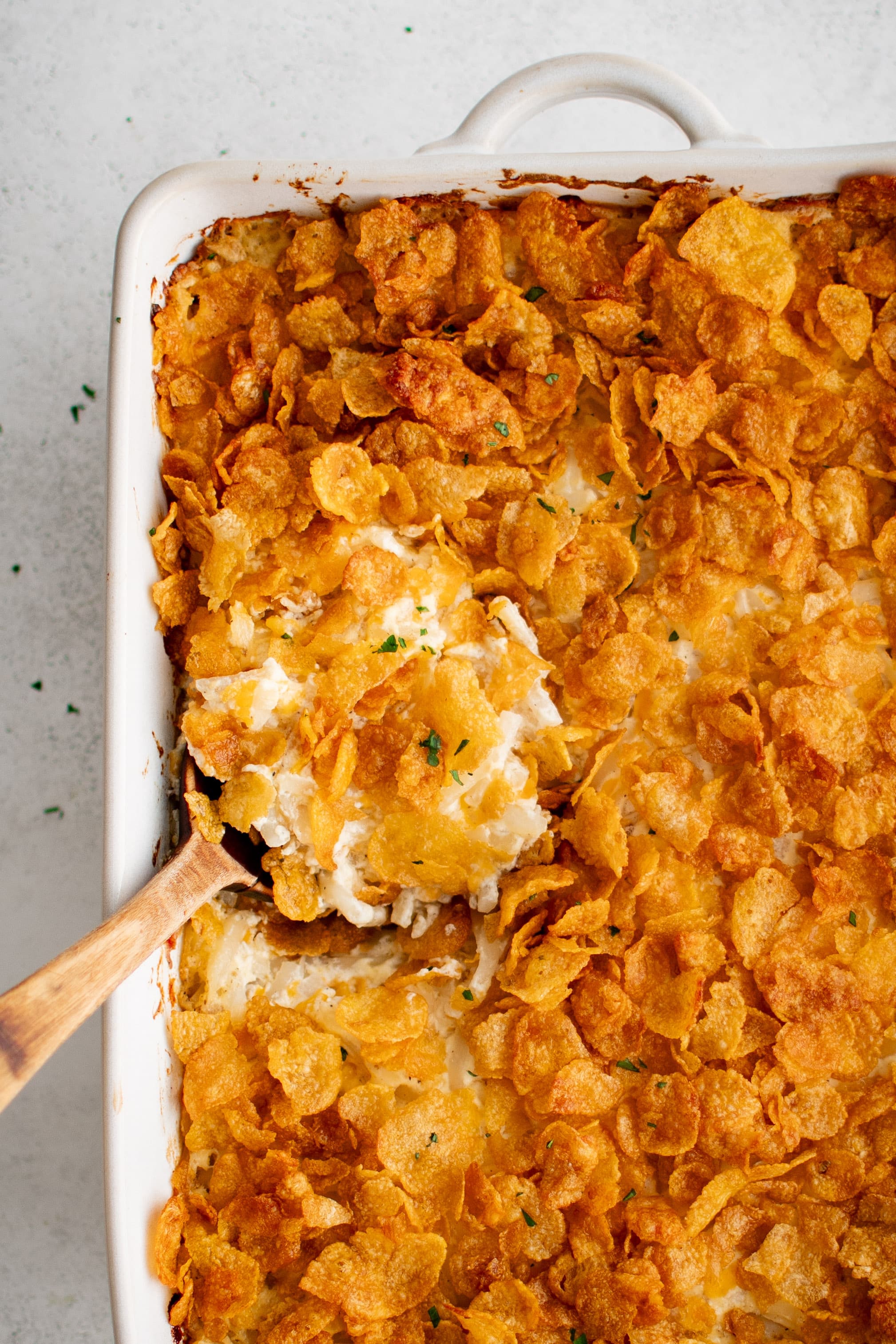 Funeral Potatoes with Cornflakes