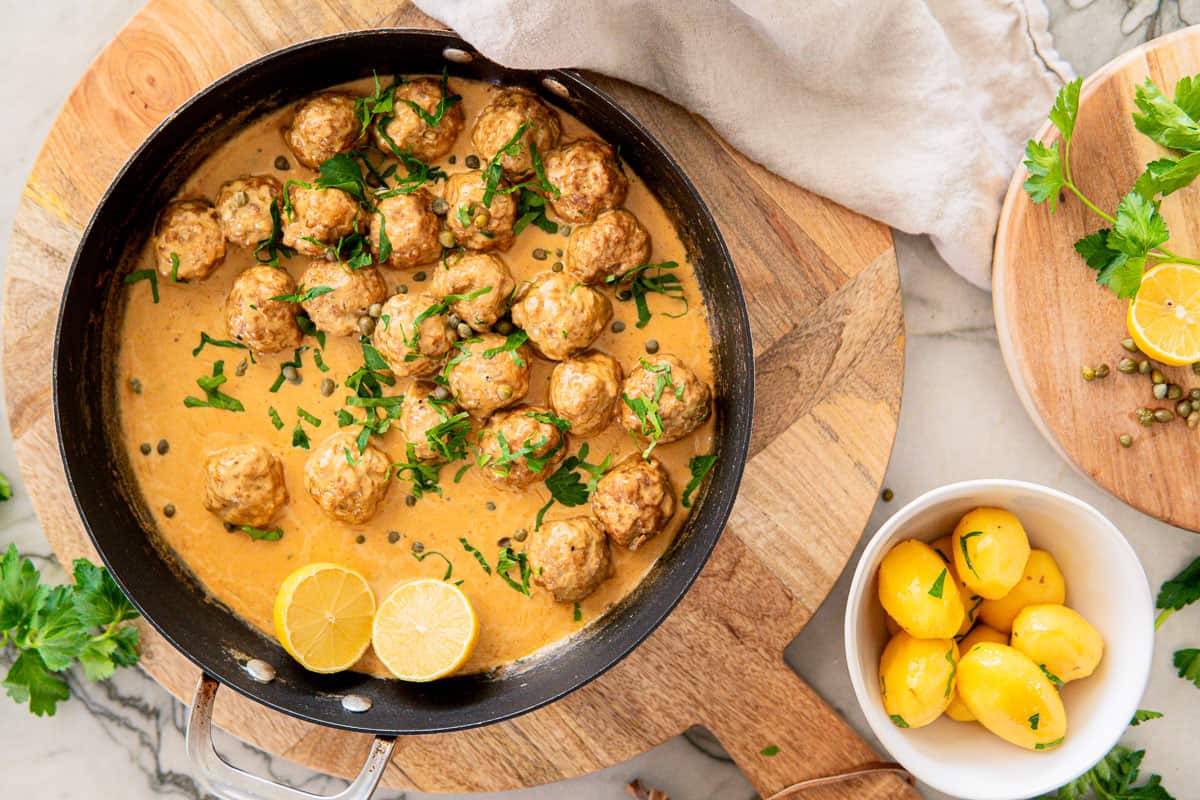The BEST German Meatballs (Königsberger Klopse)