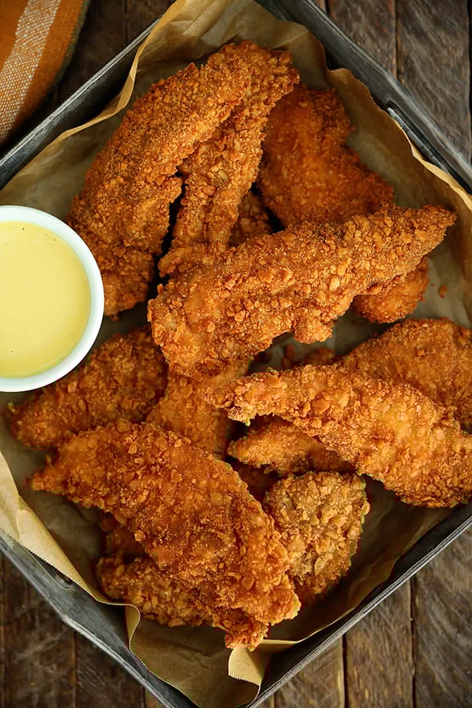 Saltine Crusted Chicken Tenders