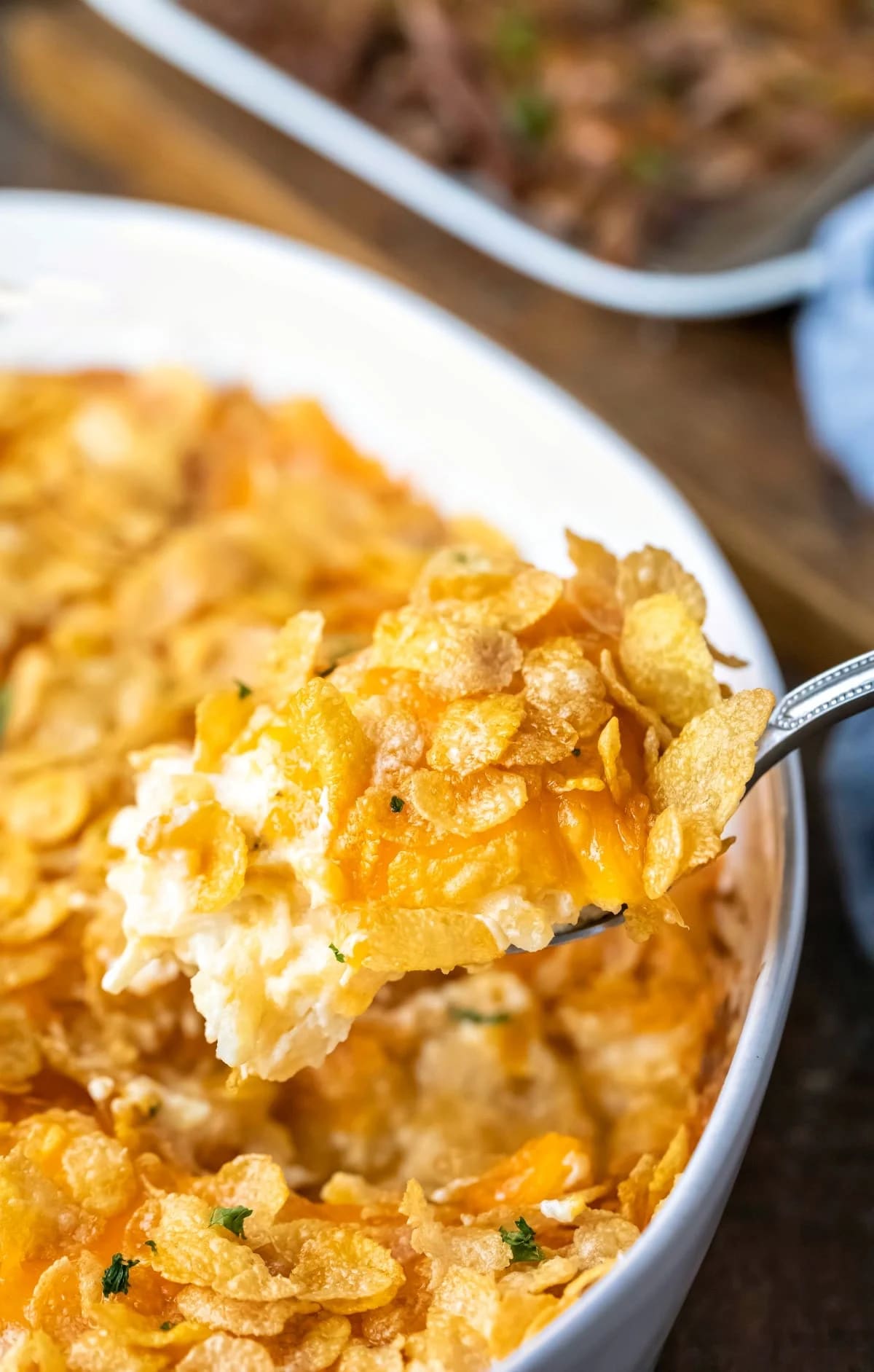 Funeral Potatoes with Cornflakes