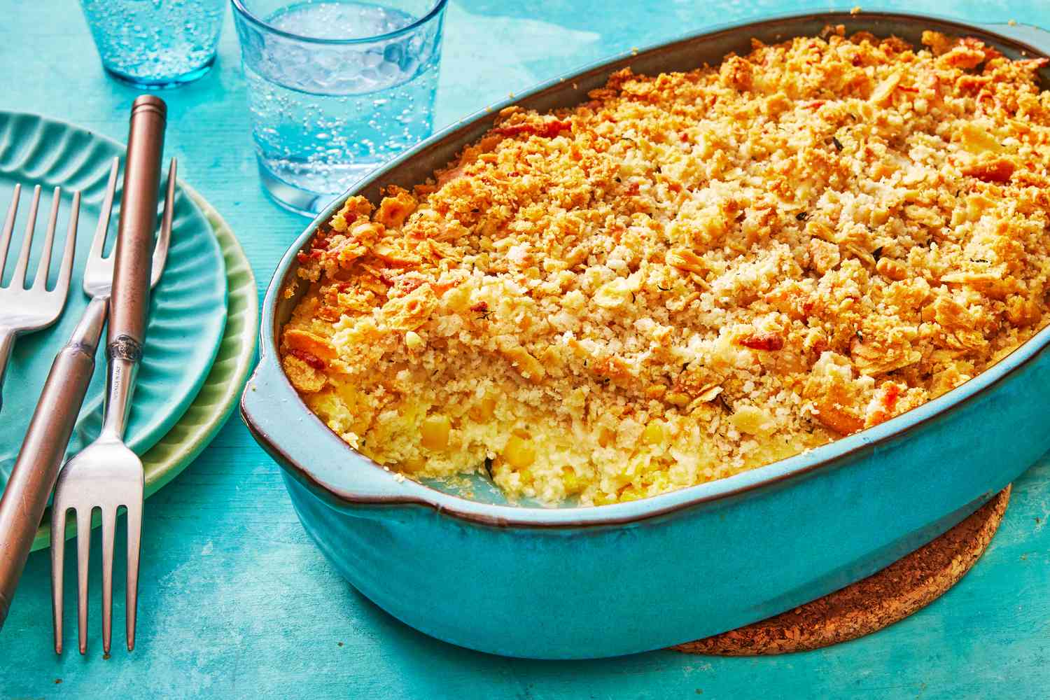 Cheesy Scalloped Corn Casserole