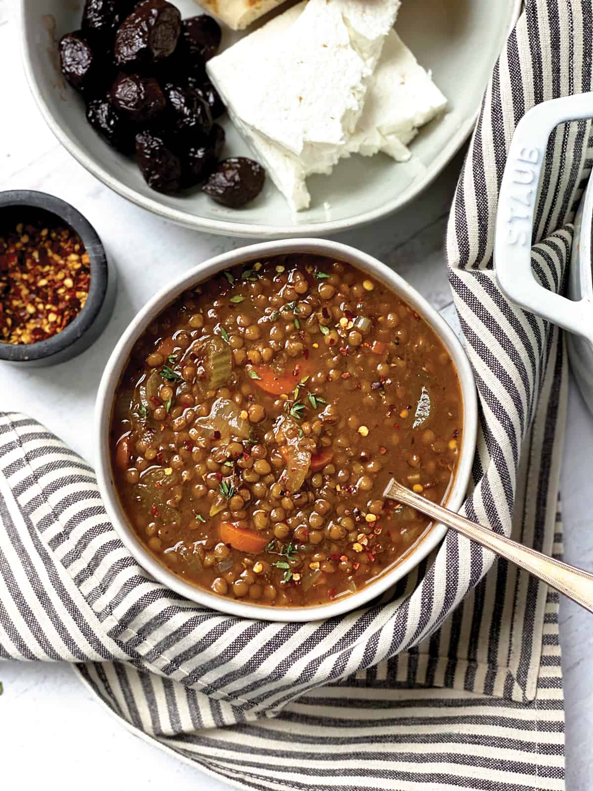 Greek Lentil Soup (Fakes Soupa)